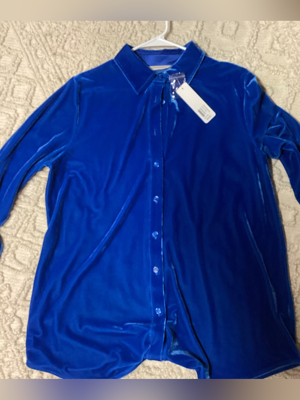 New with tags, Soft Surroundings velvet blouse.